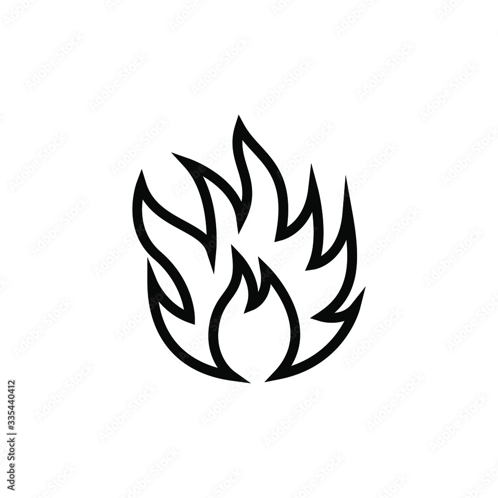 Fire Icon Design, Template Logo Emblem Isolated Illustration , Outline Solid Background White Hot Danger
Fire Icon Design, Template Logo Emblem Isolated Illustration , Outline Solid Background White Hot Danger