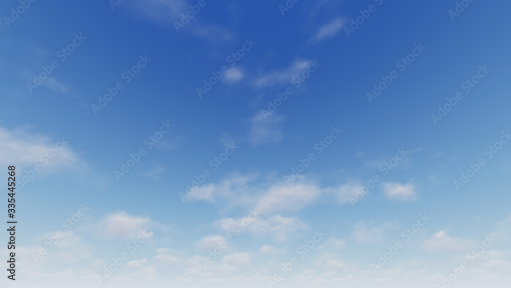 Naklejka premium Cloudy blue sky abstract background, blue sky background with tiny clouds