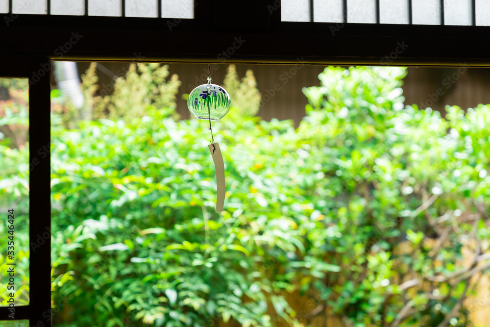 古民家の庭 風鈴 Stock Photo Adobe Stock