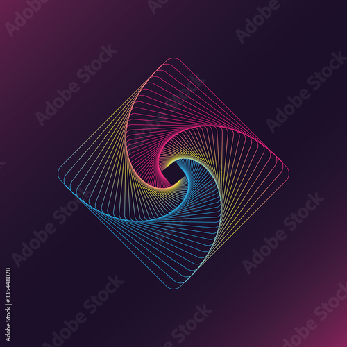 Sacred geometry line vector Design elements created using the Blend Tool. 