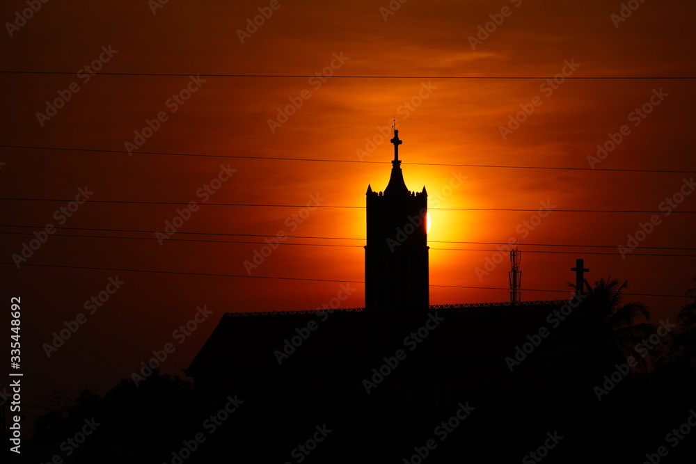 sunset in Kon Tum