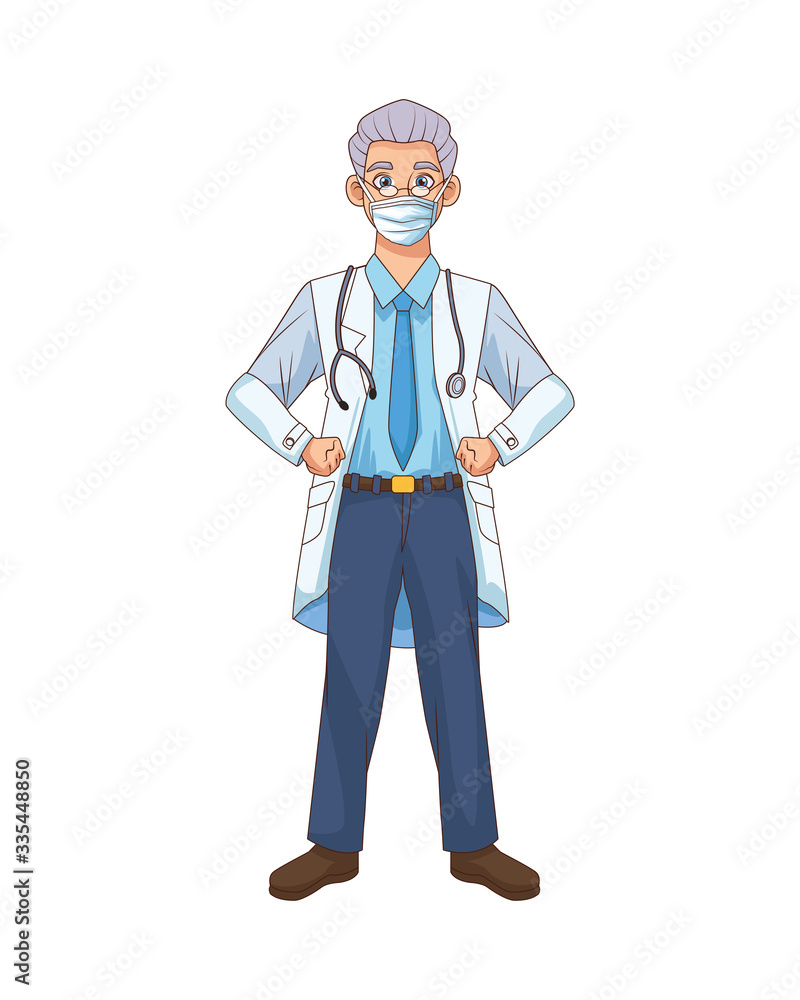 professional doctor avatar character icon