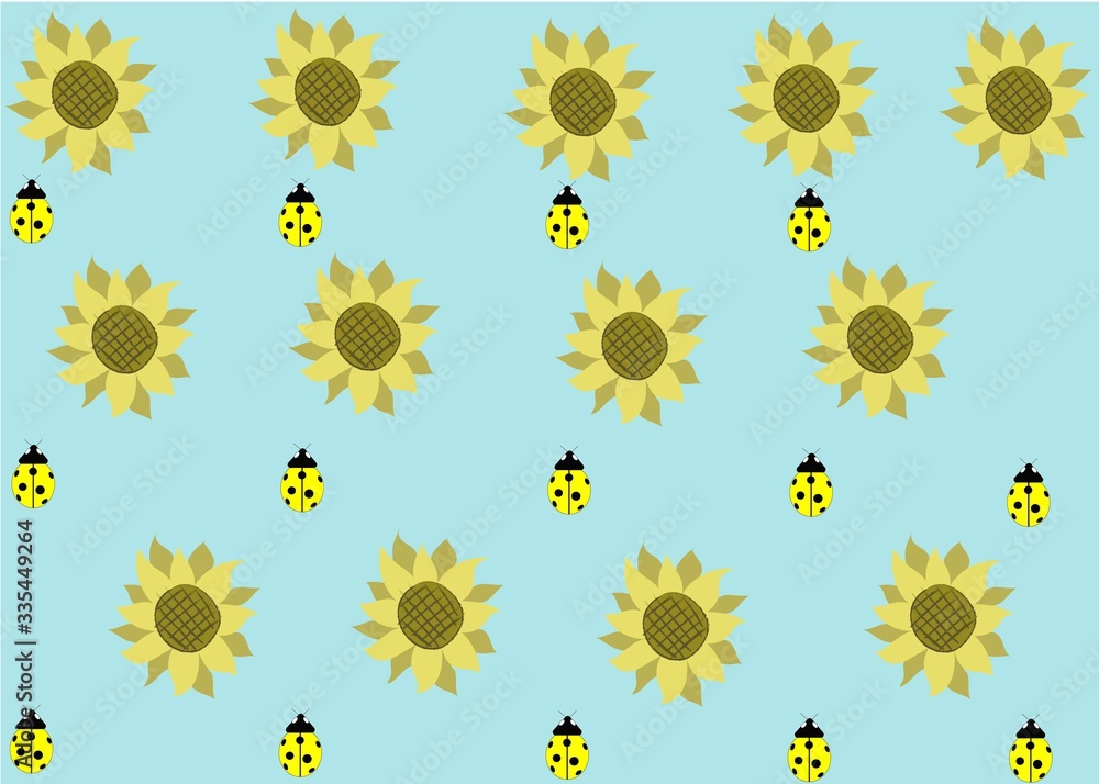 Seamless Pattern Floral Illustration Seamless Pattern Floral Illustration