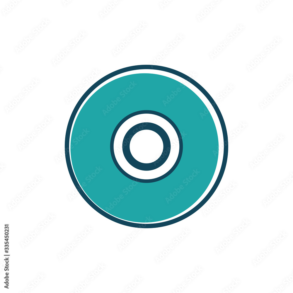 Vector CD or DVD icon Vector CD or DVD icon