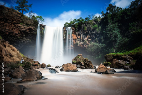 Ph   C     ng Waterfall  Ch   S    Gia Lai  Vi   t Nam