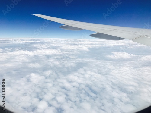 view from airplane window © Wipa