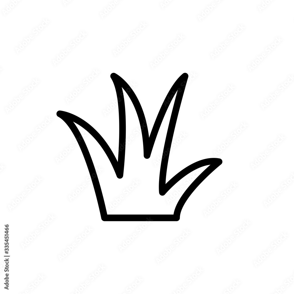 Grass icon vector Grass icon vector