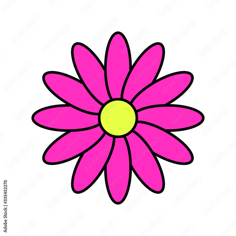 Flower icon vector