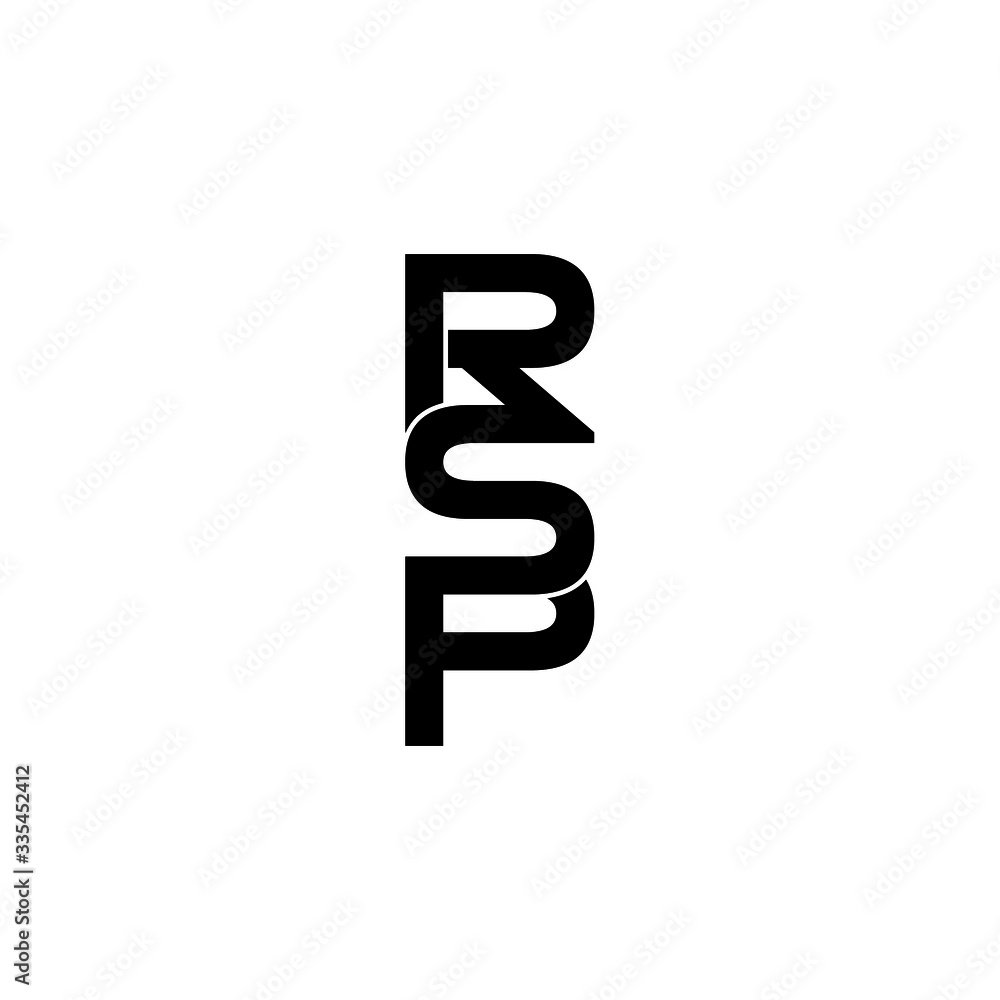 rsp letter original monogram logo design rsp letter original monogram logo design