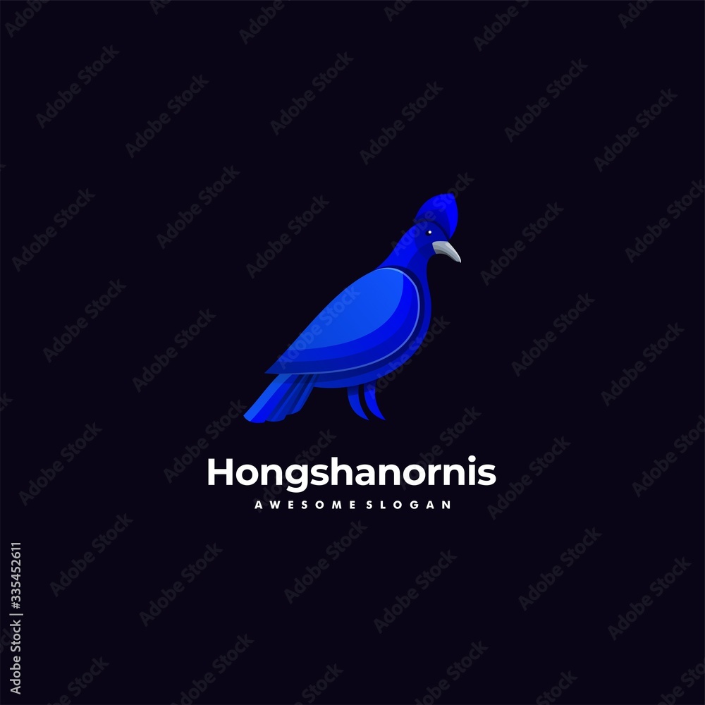 Fototapeta premium Vector Logo Illustration Bird Colorful Style.