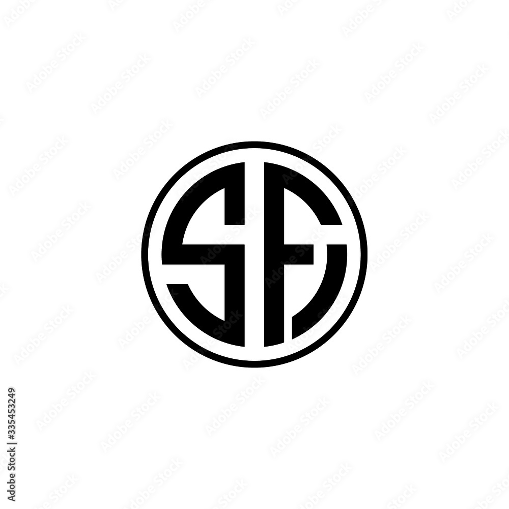 sf letter original monogram logo design sf letter original monogram logo design