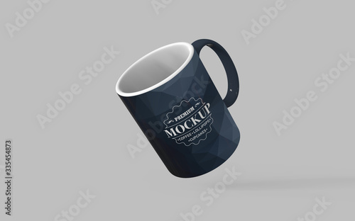 Realistic Mug Mockup, Fully Editable, Easy to Replace the Artwork, Easy to Change Colour