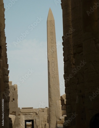 obelisk in karnak temple egypt