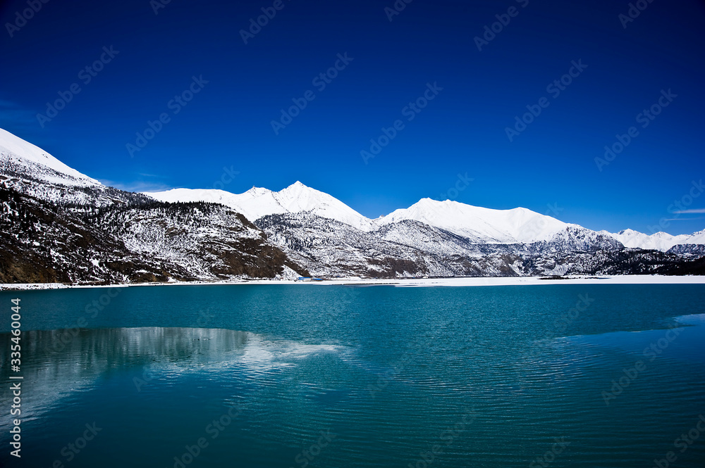 beautiful lake in the mountain, Tibet