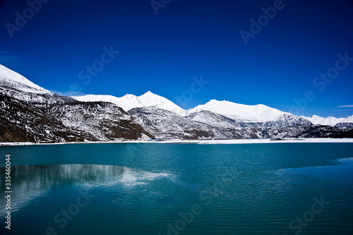 beautiful lake in the mountain, Tibet
