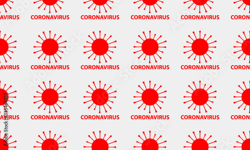 Crown virus icon. Coronavirus bacterial cell, New coronavirus bacteria. Graphic vector illustration of the corona virus in Wuhan, coronary virus infection. Pattern vector illustration