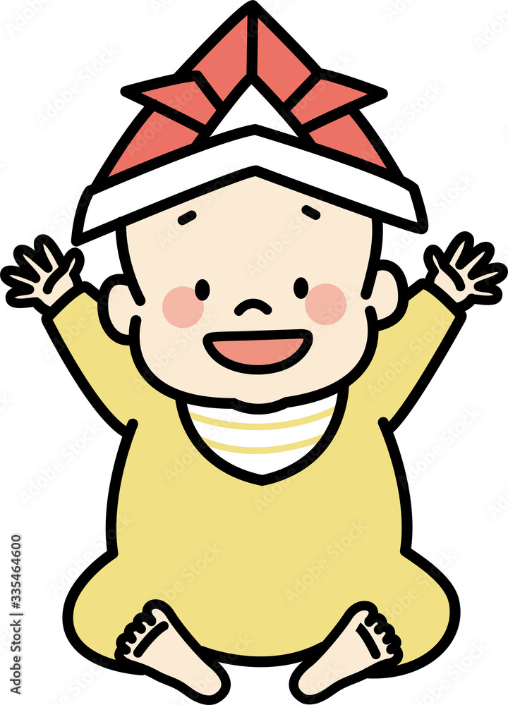 こどもの日(かぶとを被った赤ちゃん) こどもの日(かぶとを被った赤ちゃん)