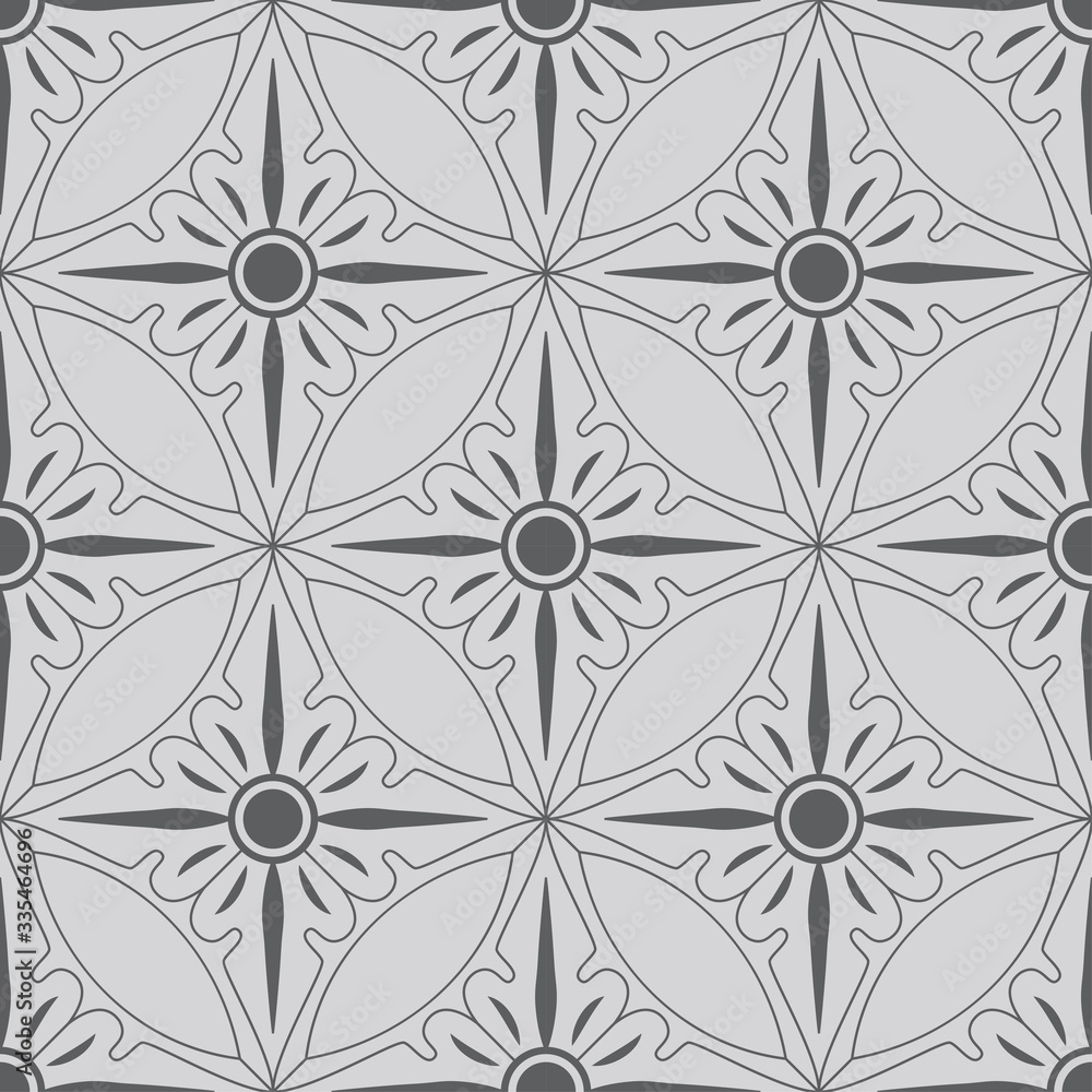 simple linear abstract mandala pattern on grey background. simple linear abstract mandala pattern on grey background.