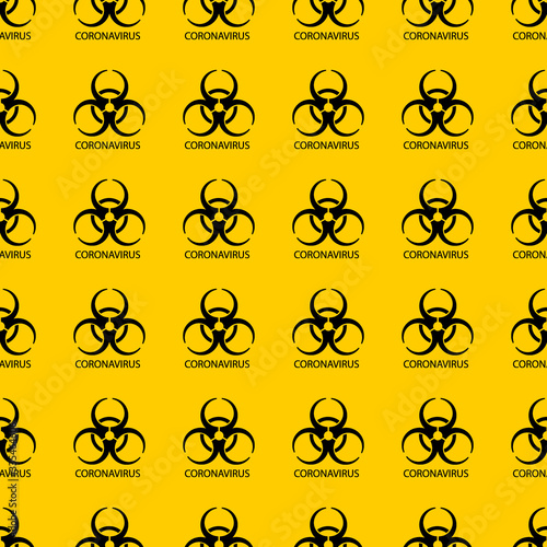 Bacteria Biology Organisms Seamless Pattern. Virus Infection Coronavirus Epidemic Sick. Medical Genetics Bacteriological Microorganism. Flat Vector Illustration