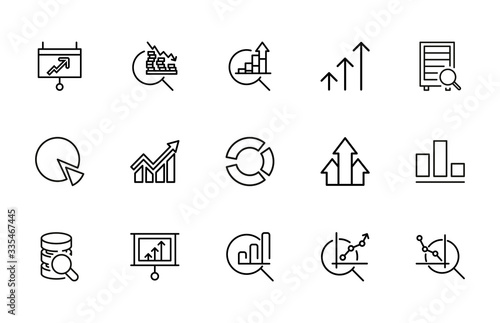 Big set of infographic line icons.