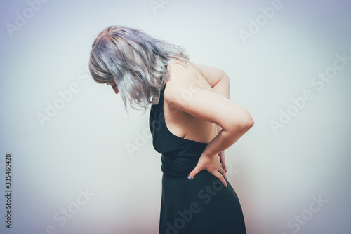 woman with backache photo