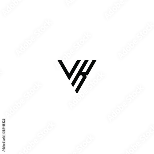 vk letter vector logo abstract