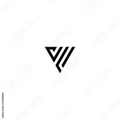 vl letter vector logo abstract