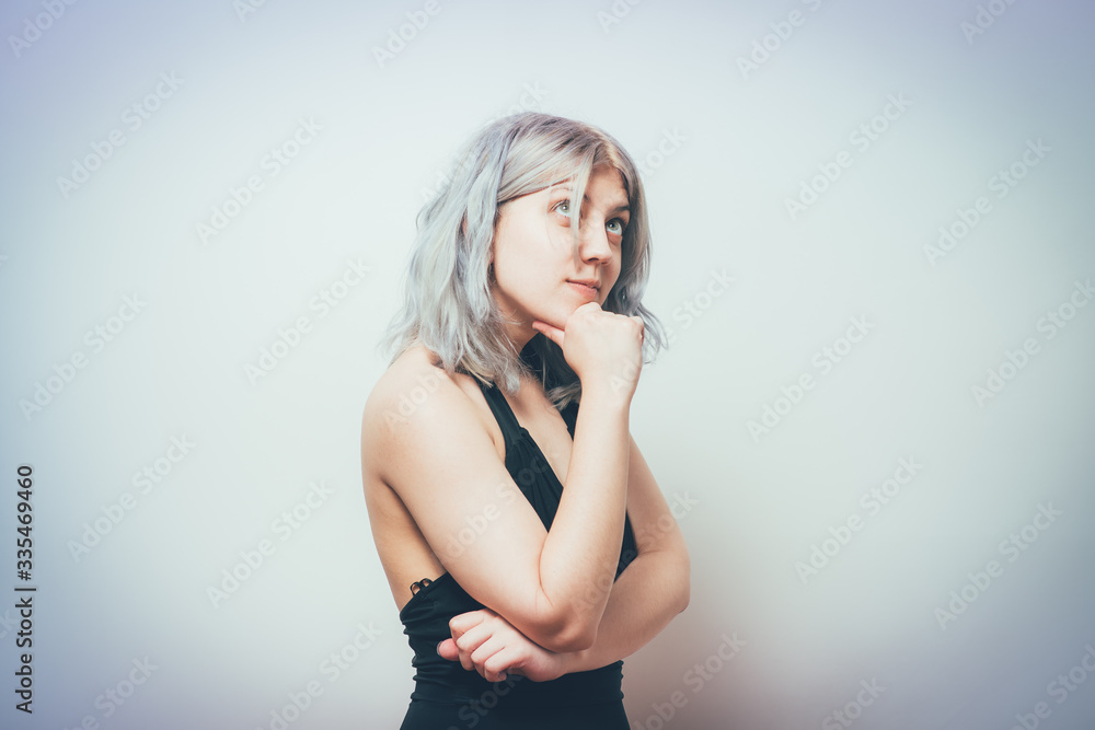 Fototapeta premium Woman thinks