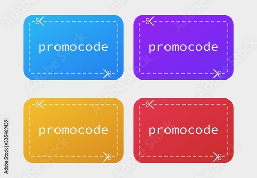 Promo code discount icon .