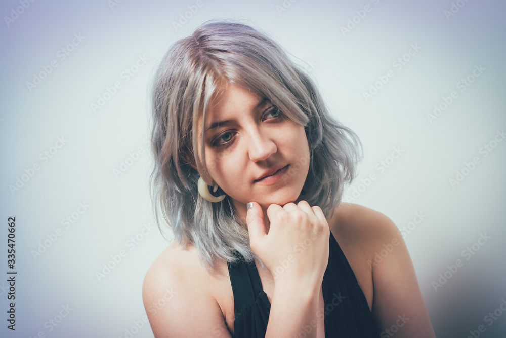 Fototapeta premium Woman thinks