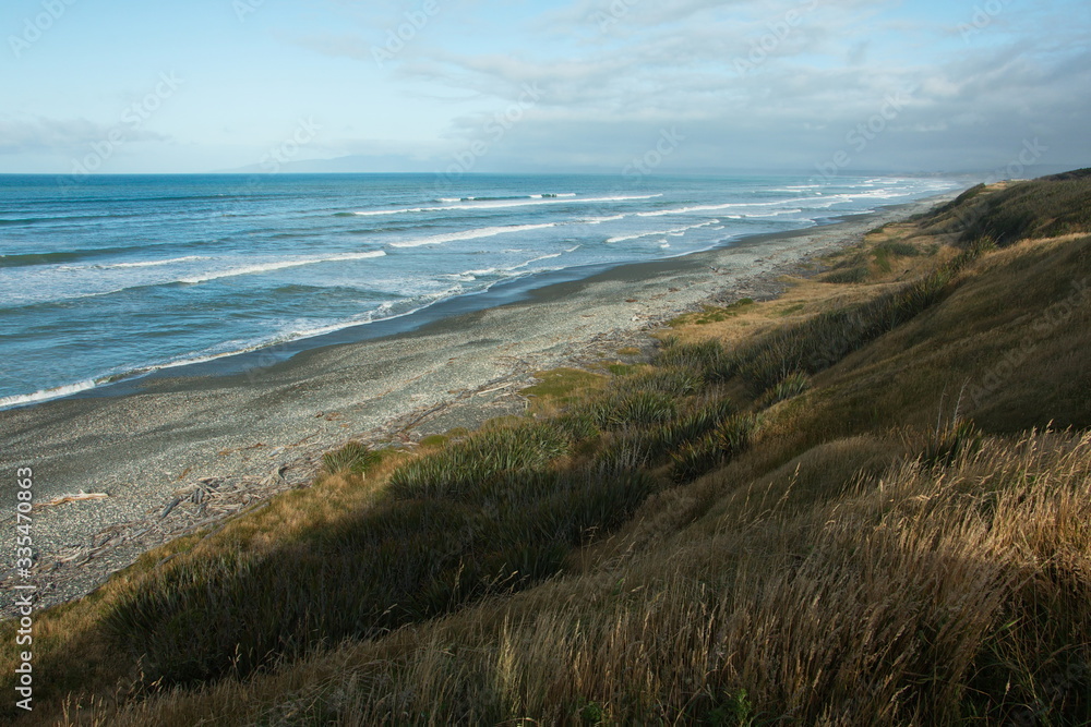 Coast at McCracken's Rest near Orepuki,Southland on South Island of New Zealand
