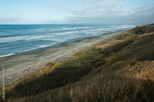 Coast at McCracken's Rest near Orepuki,Southland on South Island of New Zealand 