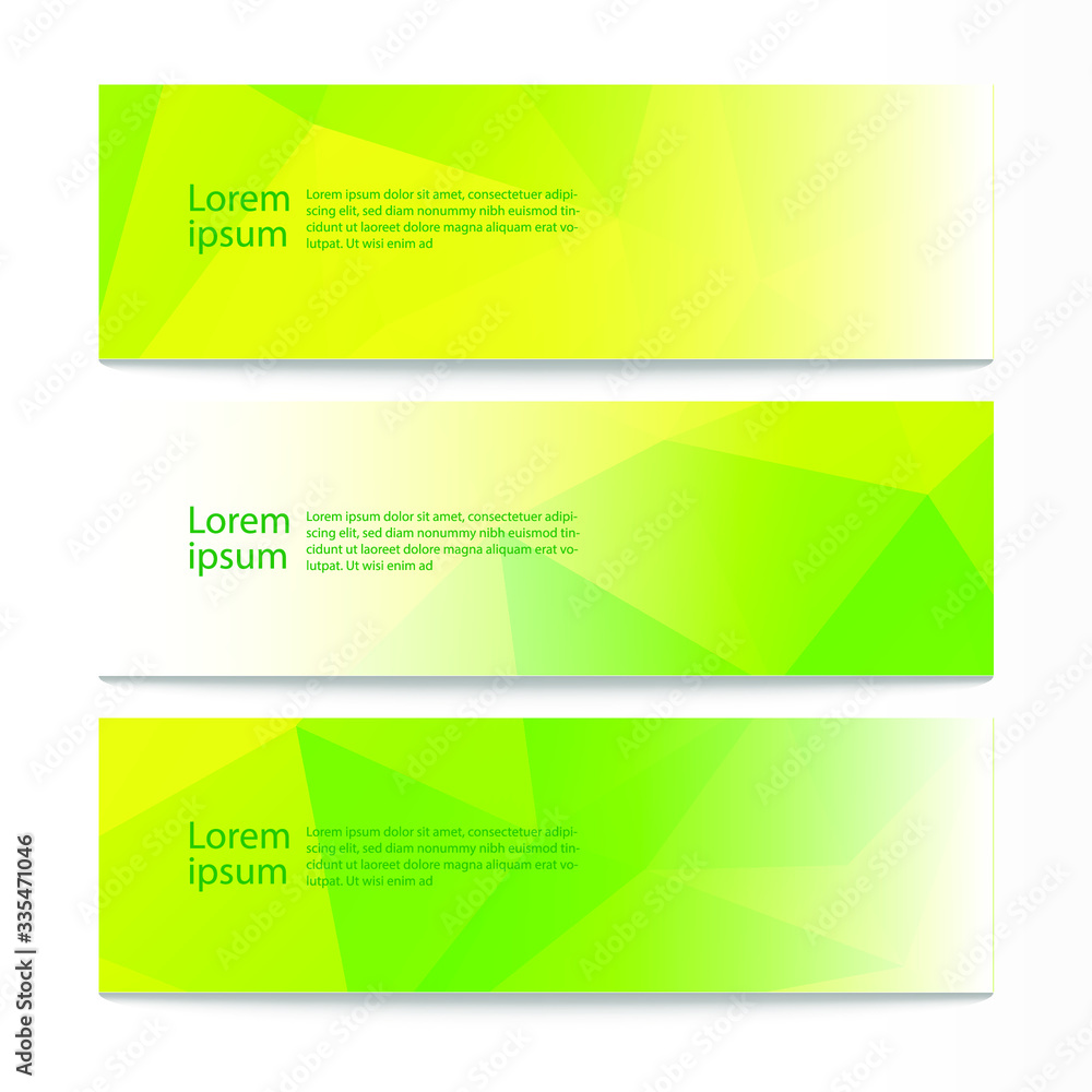 Vector abstract geometric design banner web template. Modern design background set. Vector illustration Vector abstract geometric design banner web template. Modern design background set. Vector illustration