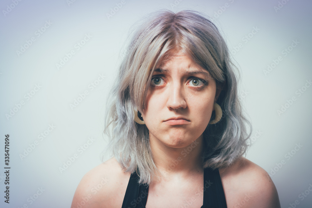 The woman is sad The woman is sad
