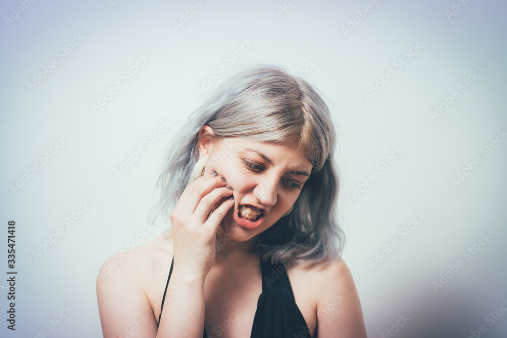 Toothache woman Toothache woman