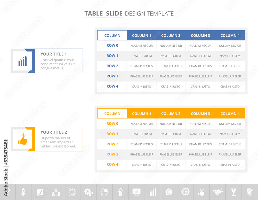 Infographic Table Layout