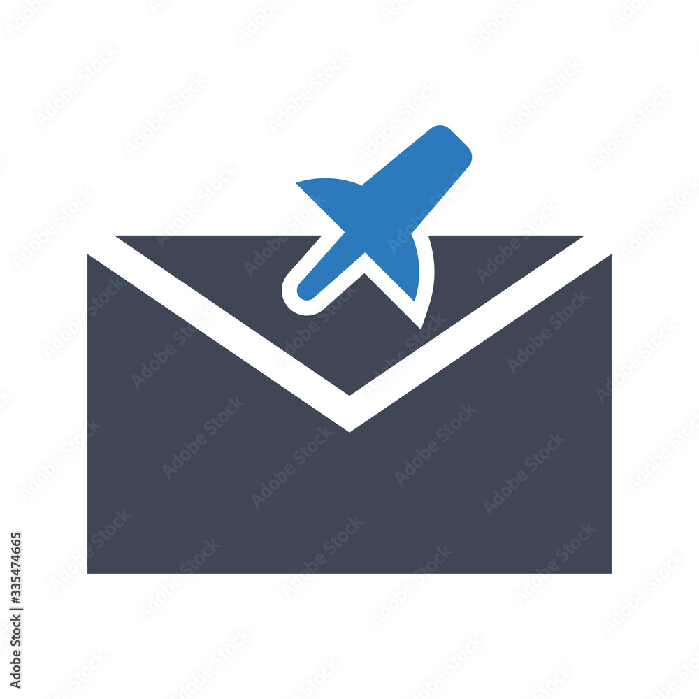 Pinned mail icon Pinned mail icon