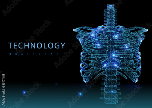 Realistic x-ray shots.Images use grid gradients and layer blending effects.