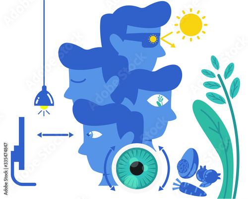 vector illustration of a healthy food background