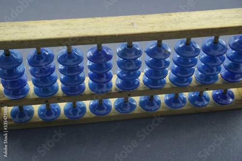 traditional counting tool called abacus (sempoa) photo