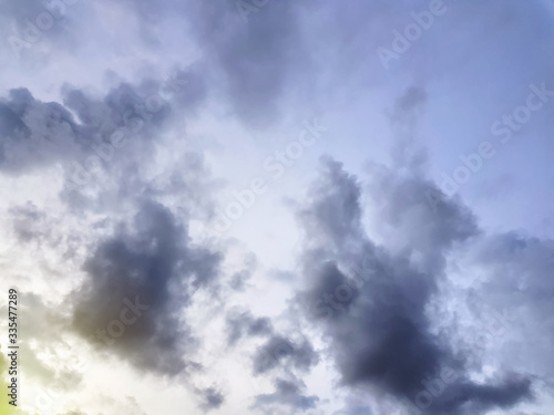Full Frame Background of Dark Cloudy Sky