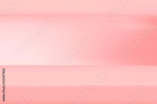 Orange pink red pastel white light gradient empty studio room backdrop wallpaper abstract background blurred. use for showcase or product your. copy space for text