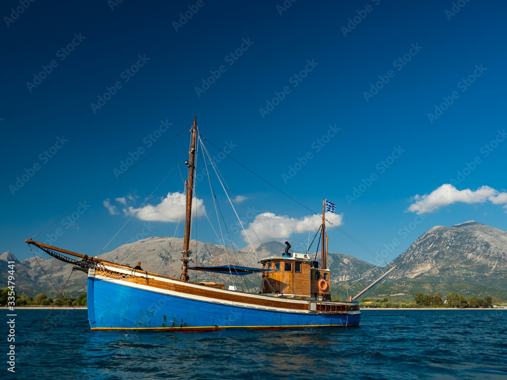 boat in the Ionian sea