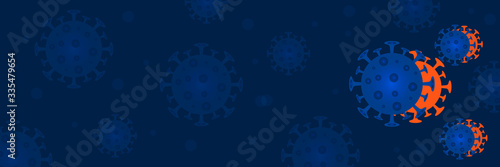 Corona virus background, pandemic medical concept, vector illustration.