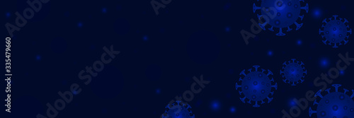 Corona virus background, pandemic medical concept, vector illustration.