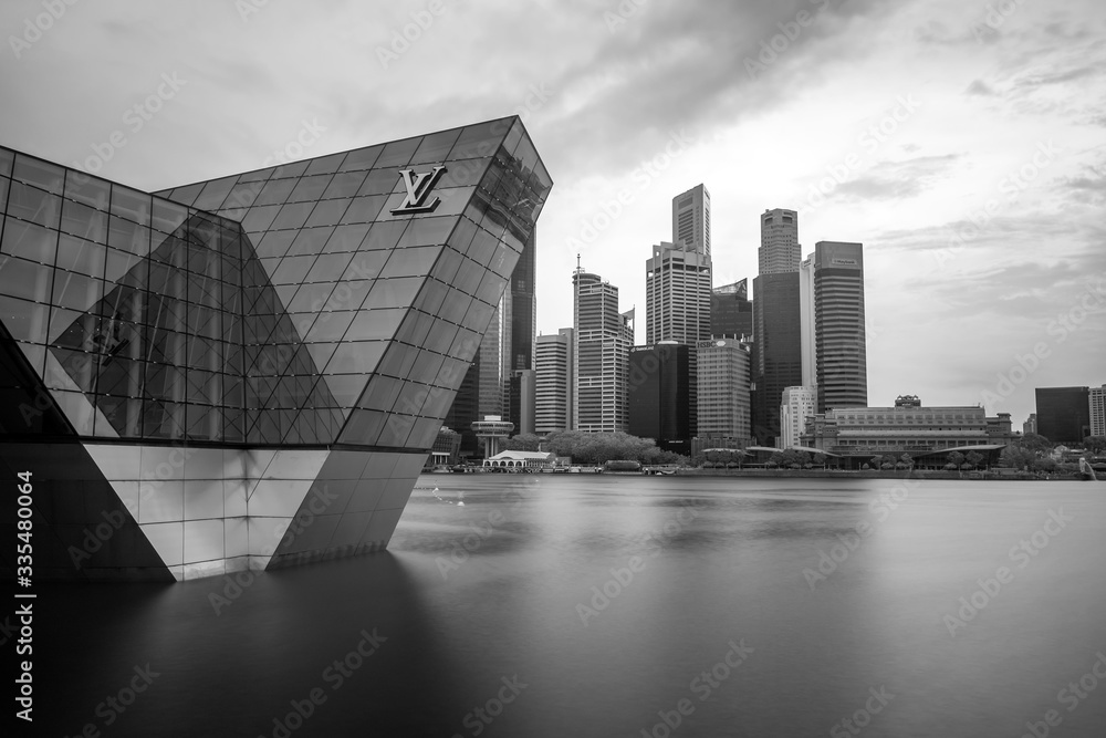Louis Vuitton Shop in Marina Bay Editorial Photography - Image of