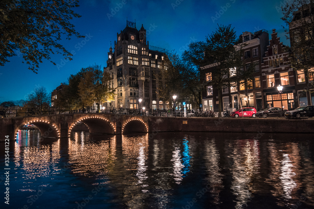Canals of Amsterdam in the Blue Hour