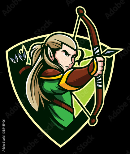 Elves Archer Mascot
