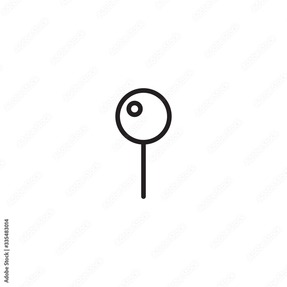 Push pin icon in circle Vector illustration. Pin icon vector. Flat icons pin for Web, Mobile and UI Push pin icon in circle Vector illustration. Pin icon vector. Flat icons pin for Web, Mobile and UI