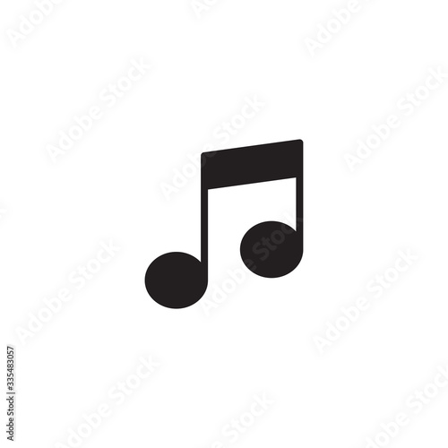 Music Icon in trendy flat style isolated on white background. Sound icon. Tone sign. Note symbol for your web site design, logo, app, UI. Vector illustration, EPS10.